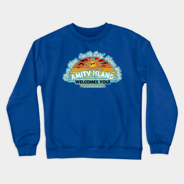 Amity Island Crewneck Sweatshirt by trev4000